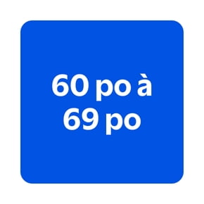 60 po - 69 po