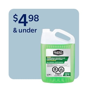 Windshield washer fluid $4.98 and under