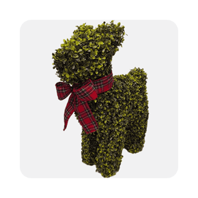Shop holiday dog topiary decoration