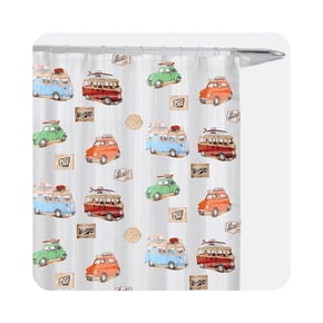 Rideau de douche voiture vintage
