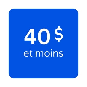 40 $ et moins