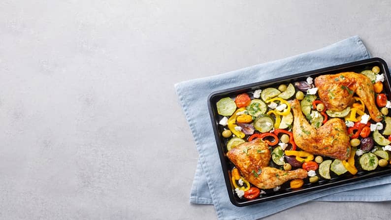 Roast it on a sheet pan