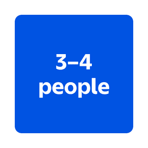 Shop items for 3 to 4 people