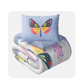 Ensemble literie papillon pour enfants