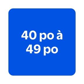 40 po - 49 po
