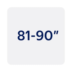 81" to 90"