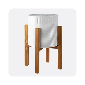 Shop indoor planter with wooden stand