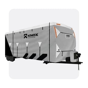 Shop trailer covers for outdoor protection