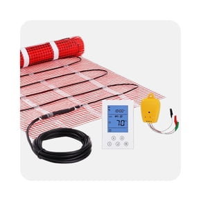 Shop electric floor heating system