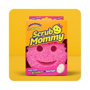 Rollback on dual-sided scrubber sponge