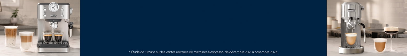 * Étude de Circana sur les ventes unitaires de machines à espresso, de décembre 2021 à novembre 2023.