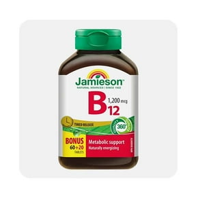 Jamieson B12 tablets bonus 60 plus 20