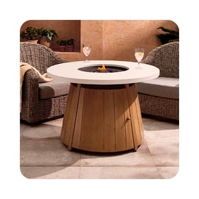 Table de foyer extérieur pour patio