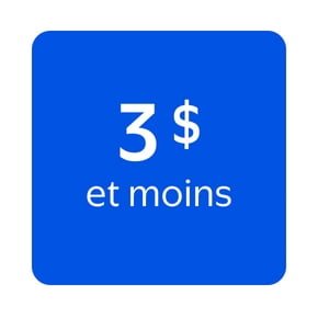 3 $ et moins