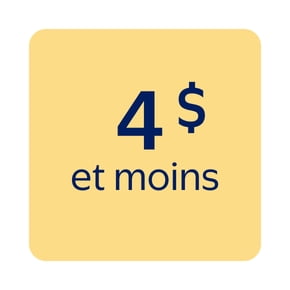 Articles à 4 $ et moins
