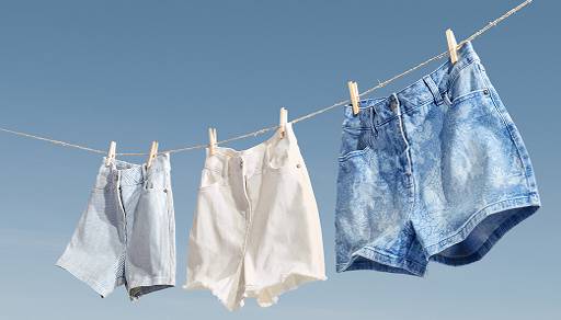 Laid-back demin shorts