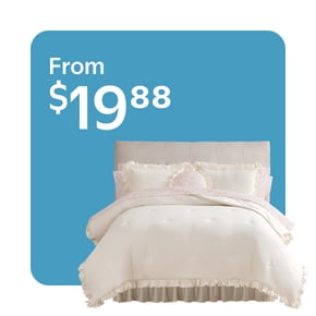 Bedding sets starting at $19.88