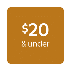 Shop items priced $20 and under