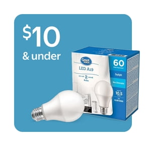 Light bulbs $10 and under