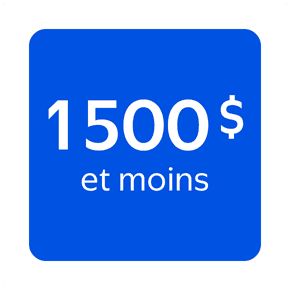 Magasiner 1500 $ et moins