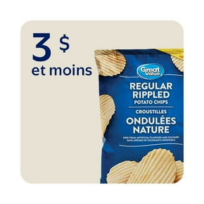 Croustilles à 3 $ et moins
