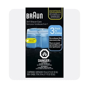 Braun 3in1 shaver care 3 pack for daily use