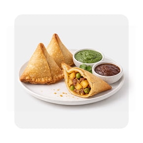 Shop frozen samosas with chutney
