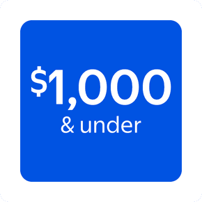 Shop items priced at $1,000 and under