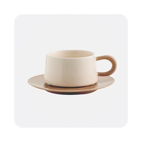 Shop coffee cup and saucer