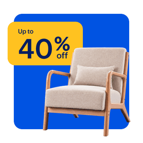 Furniture up to 40 percent off