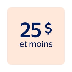 Articles à 25 $ et moins