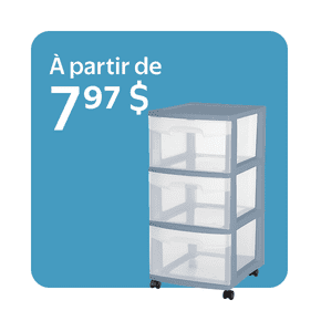 Rangement à tiroirs dès 7,97 $