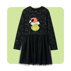 Shop girls holiday dress featuring Grinch