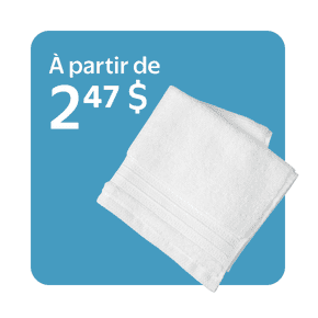 Serviettes à partir de 2,47 $