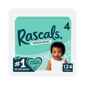 Shop Rascals premium diapers pack of 124