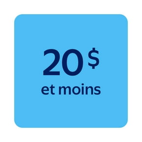 20 $ et moins