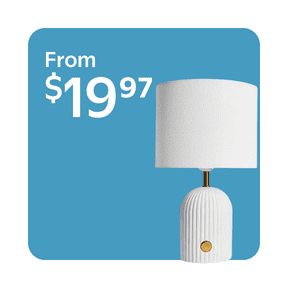 Table lamps starting at $19.97