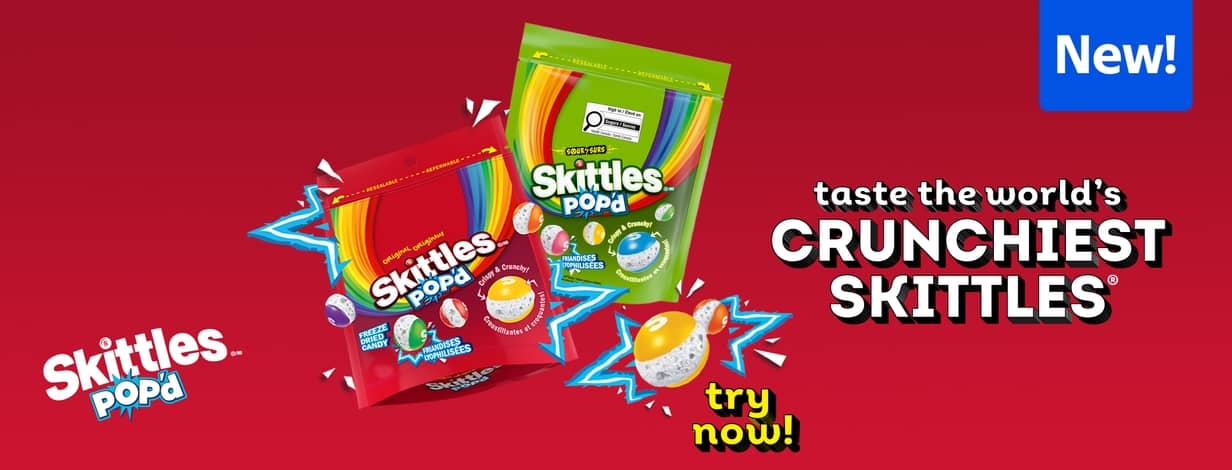 NEW Taste the world's CRUNCHIEST SKITTLES Try now!