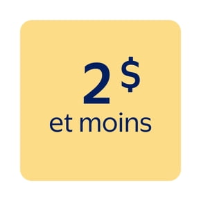 Articles à 2 $ et moins