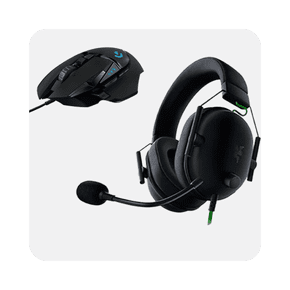 Shop gaming headset and mouse