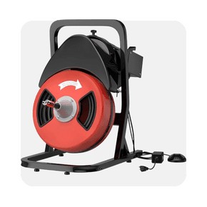 Shop electric drain cleaning machine