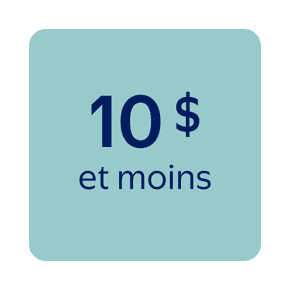 10 $ et moins