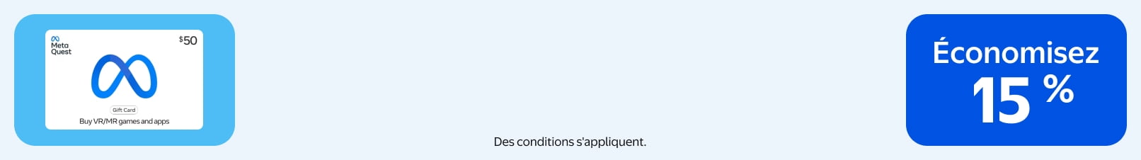 Achetez une carte Meta de 50 $