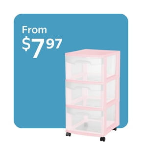 Storage drawers from $7.97
