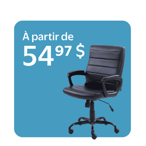 Chaises de bureau à partir de 54,97 $