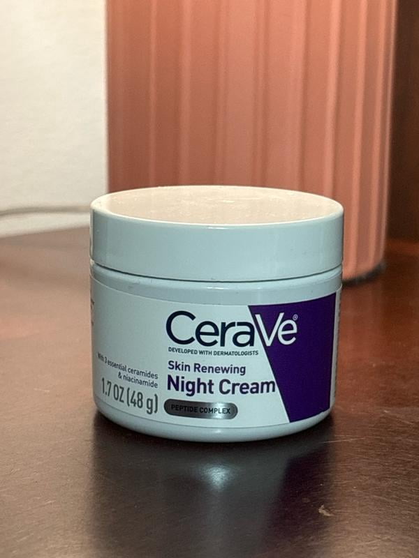CeraVe Skin Renewing Night Cream, Anti-Aging Night Cream with