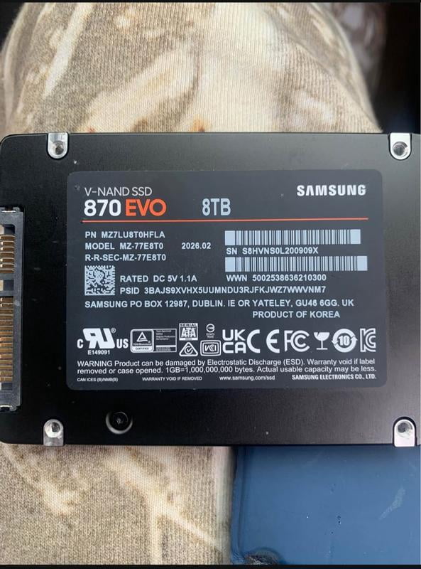 SAMSUNG 500GB 870 EVO Series SATA 2.5