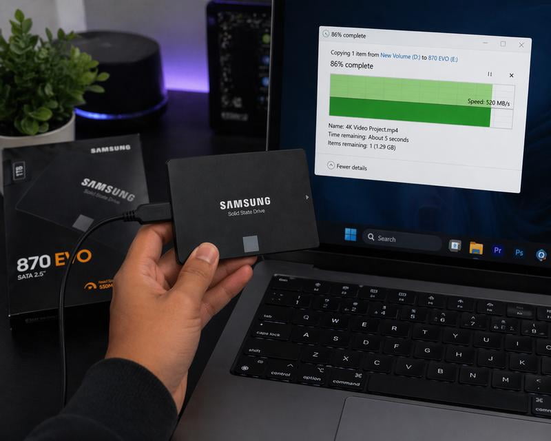 Samsung 870 EVO 1TB SATA III Internal Solid State Drive - English