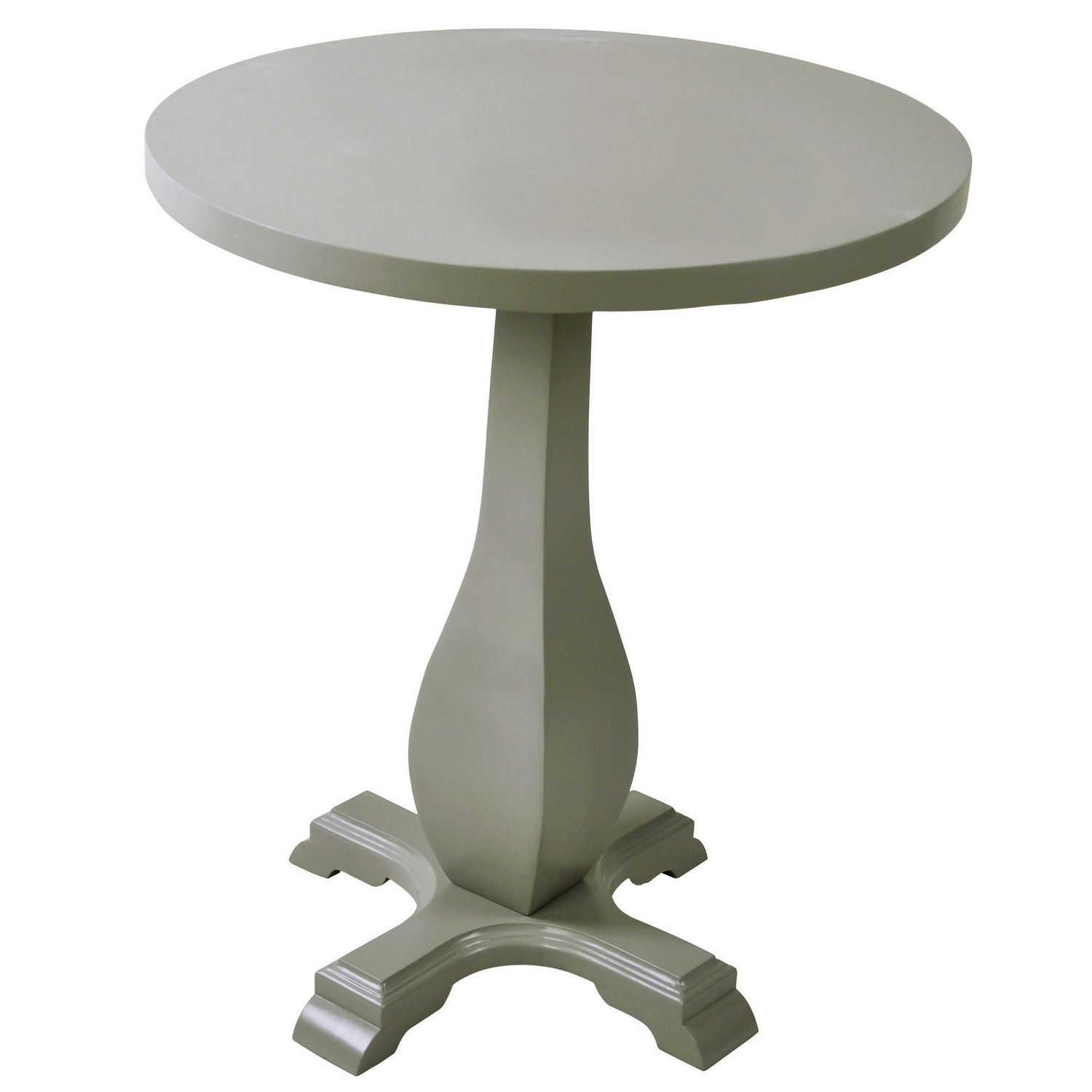 Pedestal accent table 22" wide grey Walmart Canada