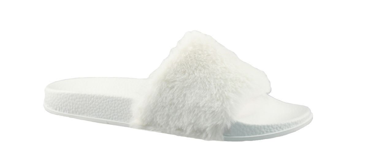 walmart faux fur slippers